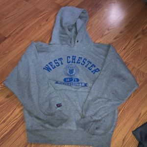 College sweatshirt